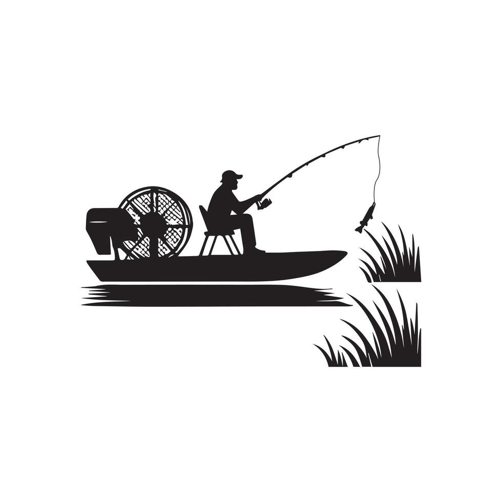 Vibrant Marine Airboat Clipart Illustration for Design vector