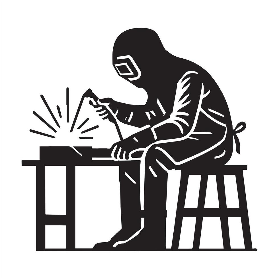 Steel and Metal Welding Design for Artisans vector