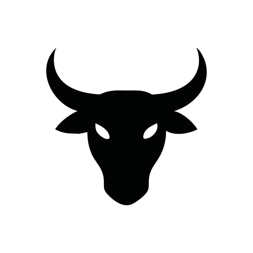 Stylized Bull Head Illustration for Unique Collection vector