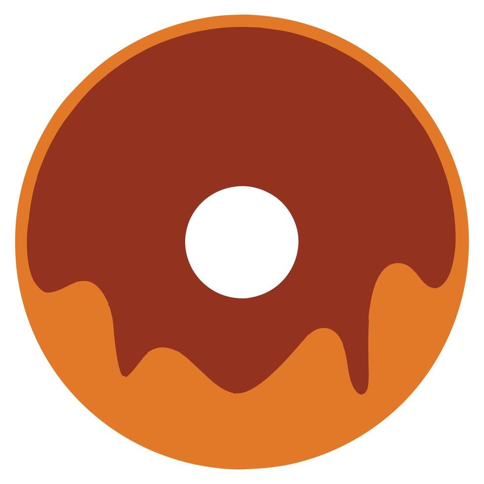 Delightful Doughnut with Sprinkles Cartoon Art vector