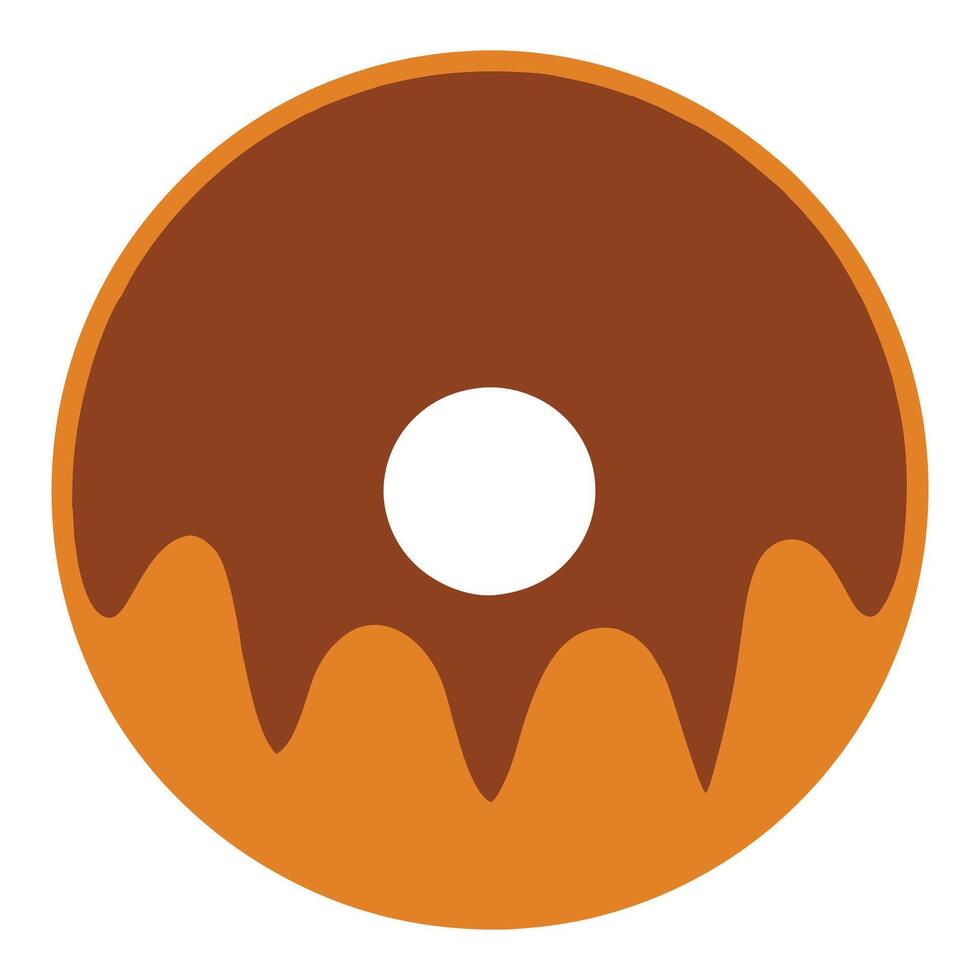Irresistible Doughnut with Sprinkles Artistic Design vector