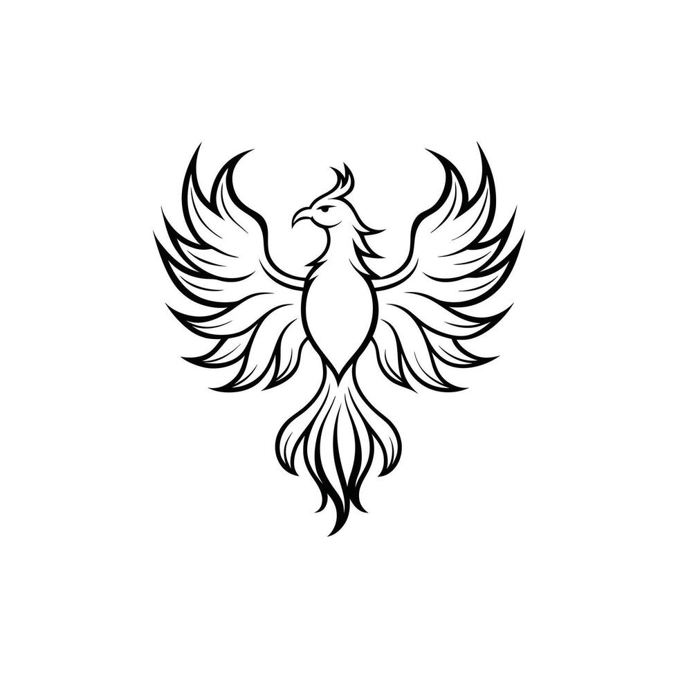 Radiance of the Phoenix Mythology Illustration vector