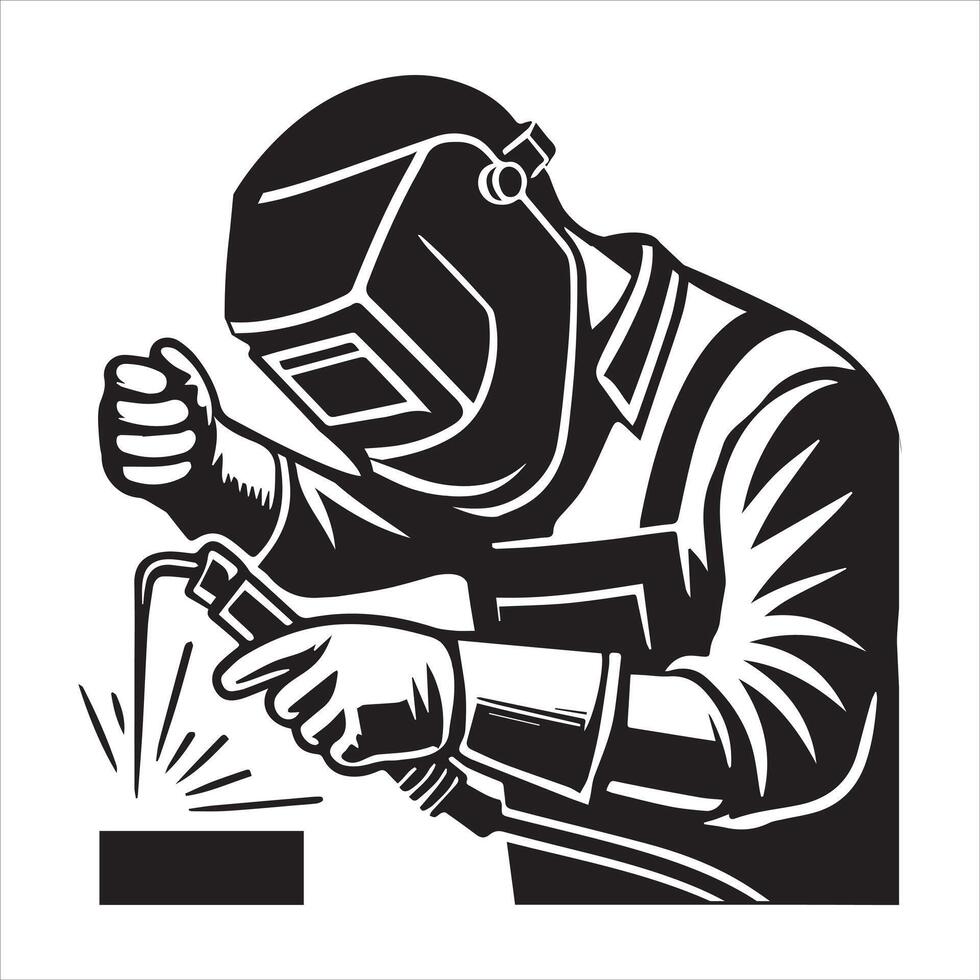 Metal Craftsmanship in Welding Illustration vector
