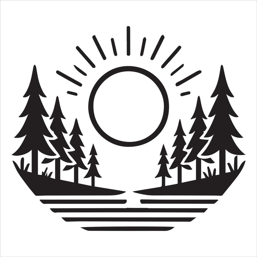 Awakening Ocean Under the First Light vector