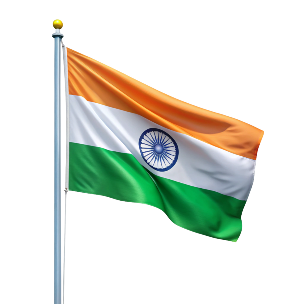 Indian Waving Flag transparent background image png
