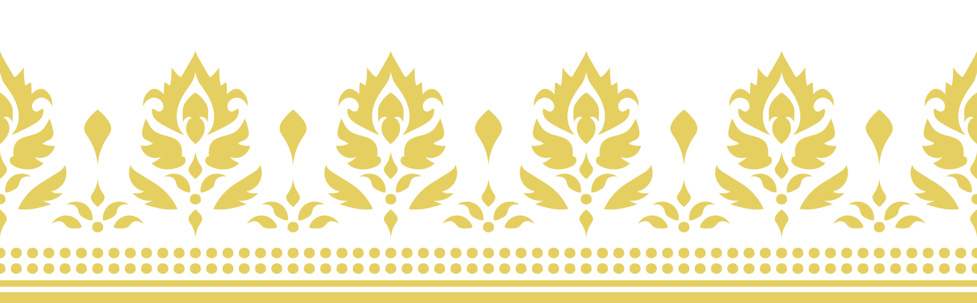 Traditional Geometric Aztec Design for Baroque Floral Borders png