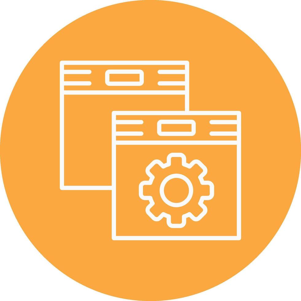 Platform Line Multi Cirlce Icon vector