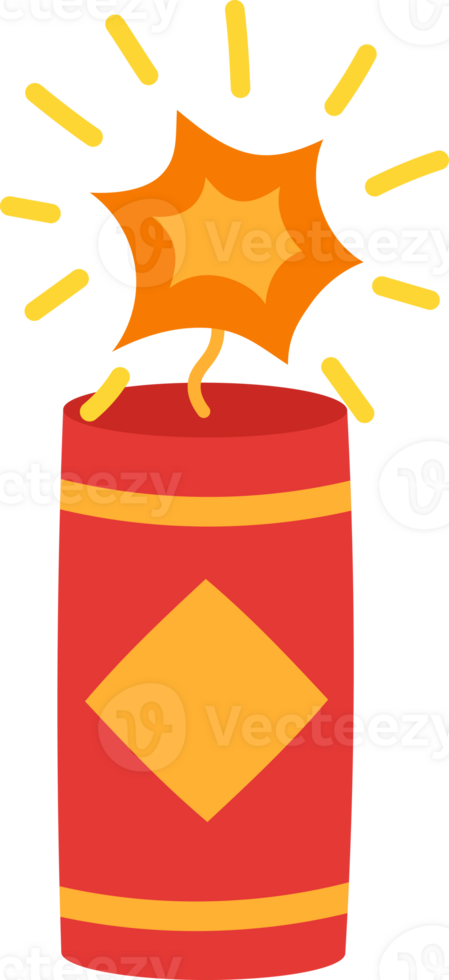 firecrackers illustration for lunar new year png