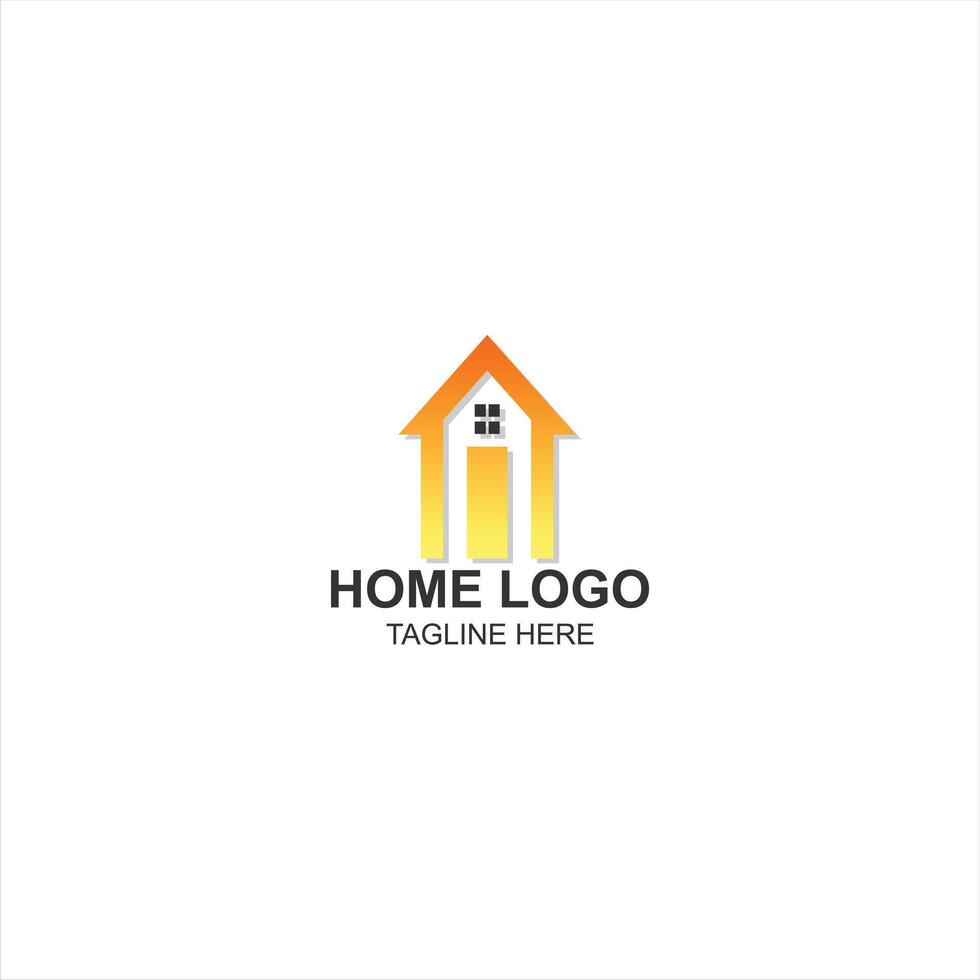 letter i logo icon for home or building identity with creative illustration vector