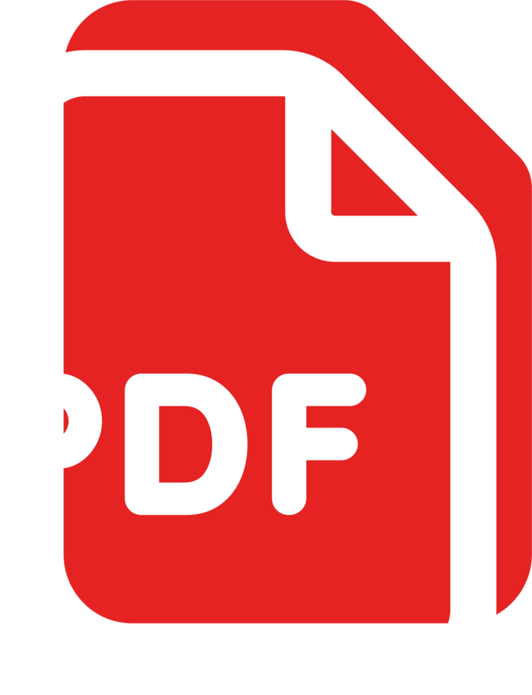 format pdf extension line cute png