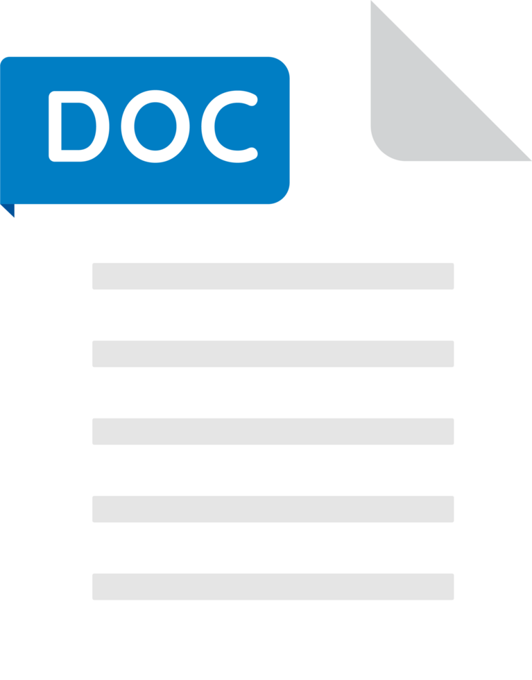 format doc extension symbol png