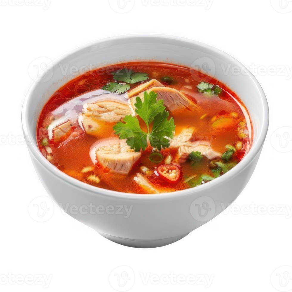 Tom yum kung, tom yum spicy soup with shrimp, prawns, squid, squid, noodles in bowl png
