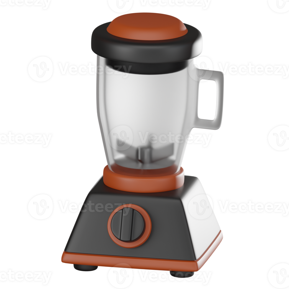 3D render, Electric Blender for Kitchen Gadgets and Cooking Tools, Icon Illustration png