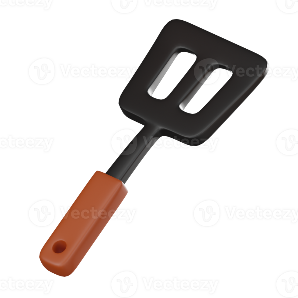 3D render, Spatula Icon for Kitchen Tools and Food Preparation Designs, Icon Illustration png