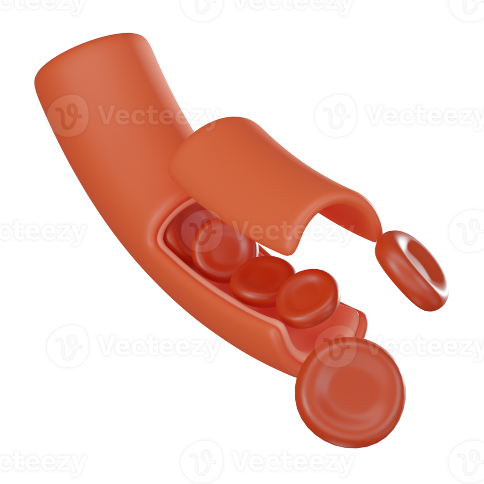 3D render Blood Cell for Medical and Biological Visualizations, Icon Illustration png