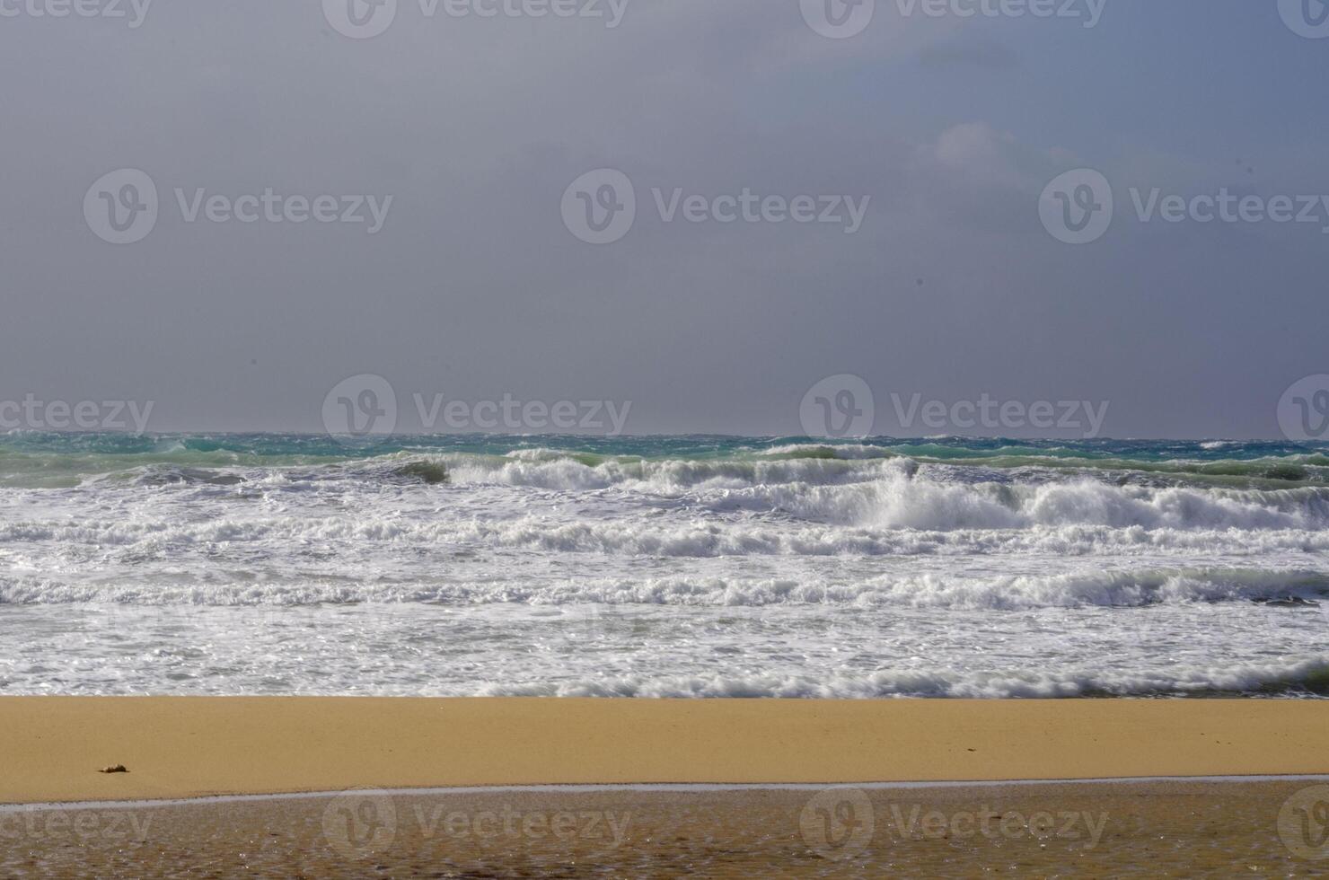 Soft Sea Waves on Sandy Beach A Tranquil Coastal Escape Close Up Serenity photo