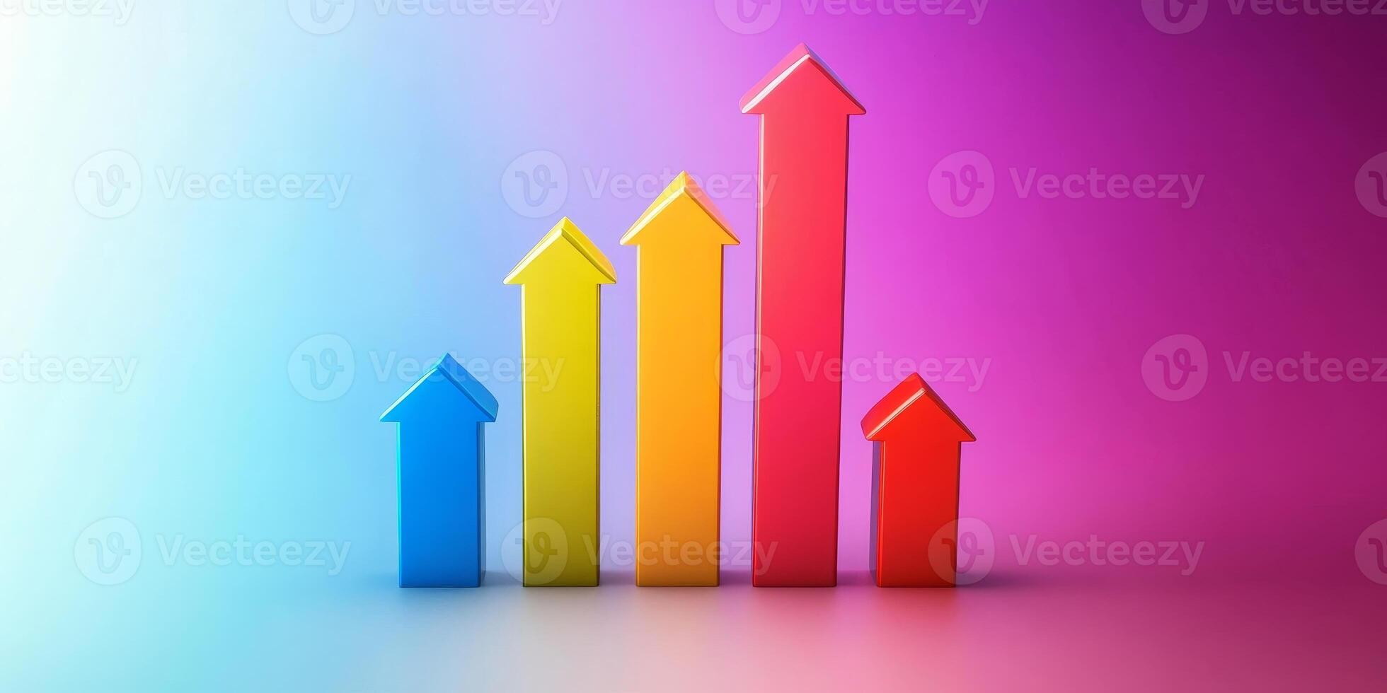Colorful upward trends illustrate the dynamic nature of global business expansion, emphasizing asset growth and strategic insights essential for navigating market opportunities photo