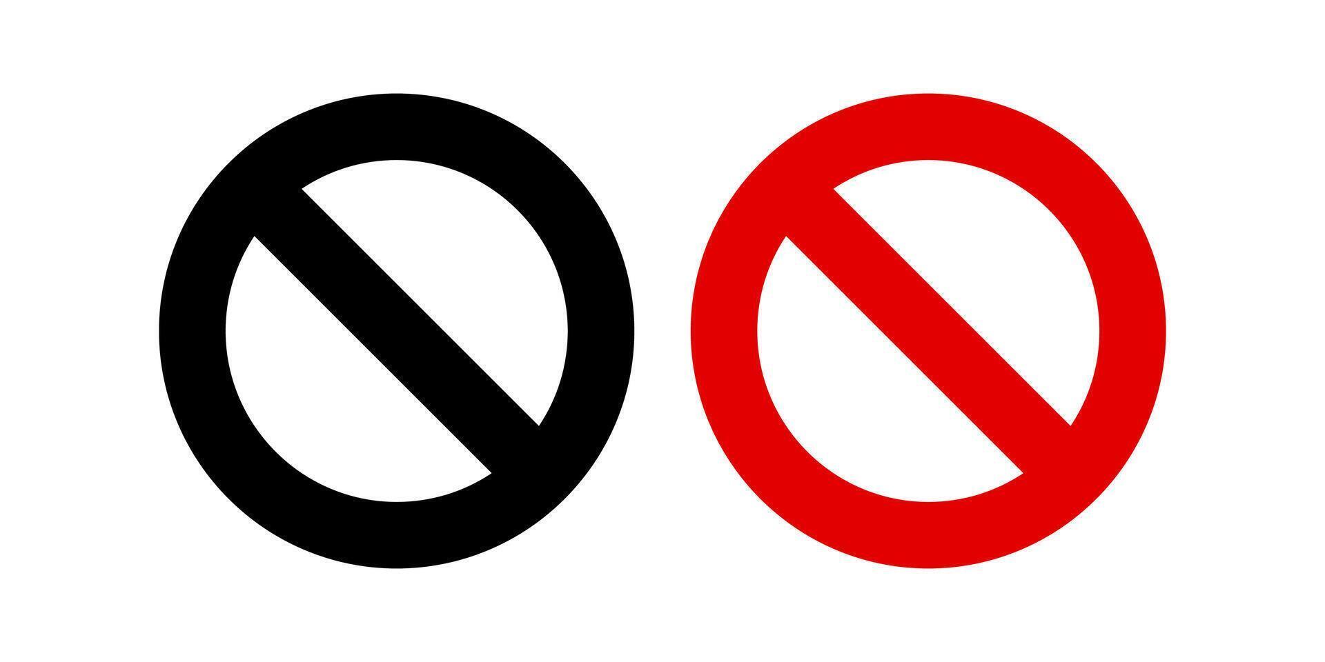 Cancel icon. Restricted sign. for mobile concept and web design. illustration vector