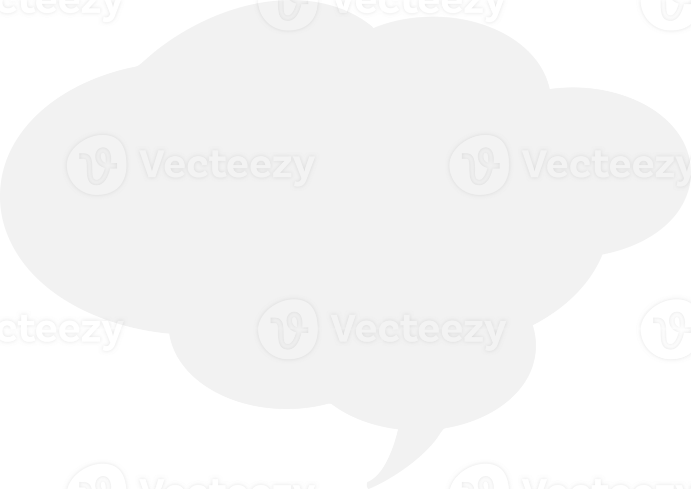 Graphic empty speech bubble for placeholder png