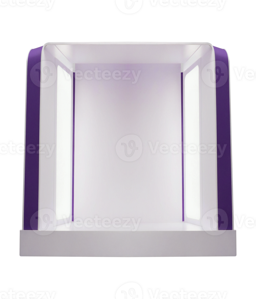 Exhibition Event Booth Product Showcase Modern Mockup Background png