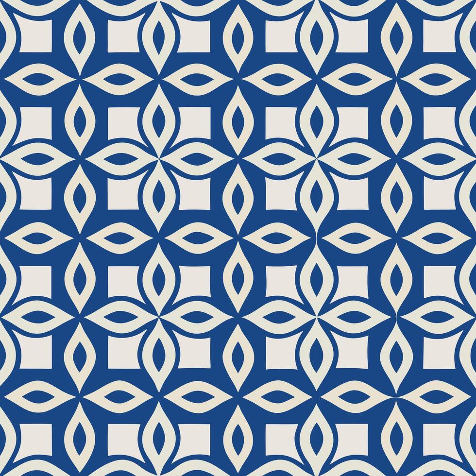 Seamless Geometric Tile Pattern Illustration for Digital Art vector