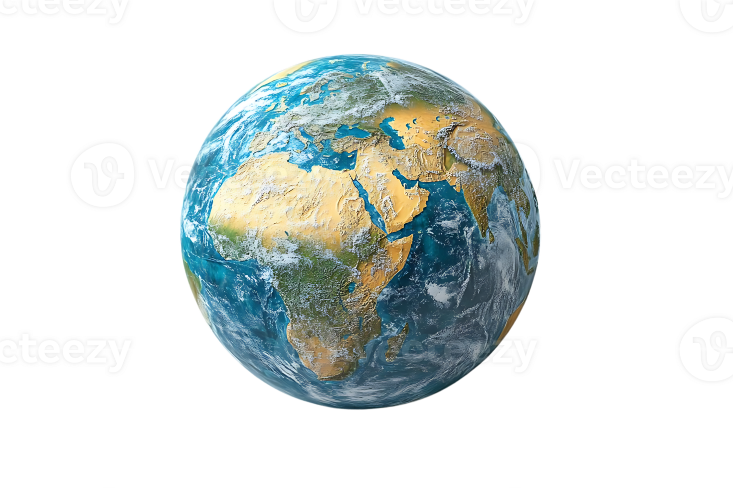 Earth Globe Shows Continents Oceans, Transparent Background png