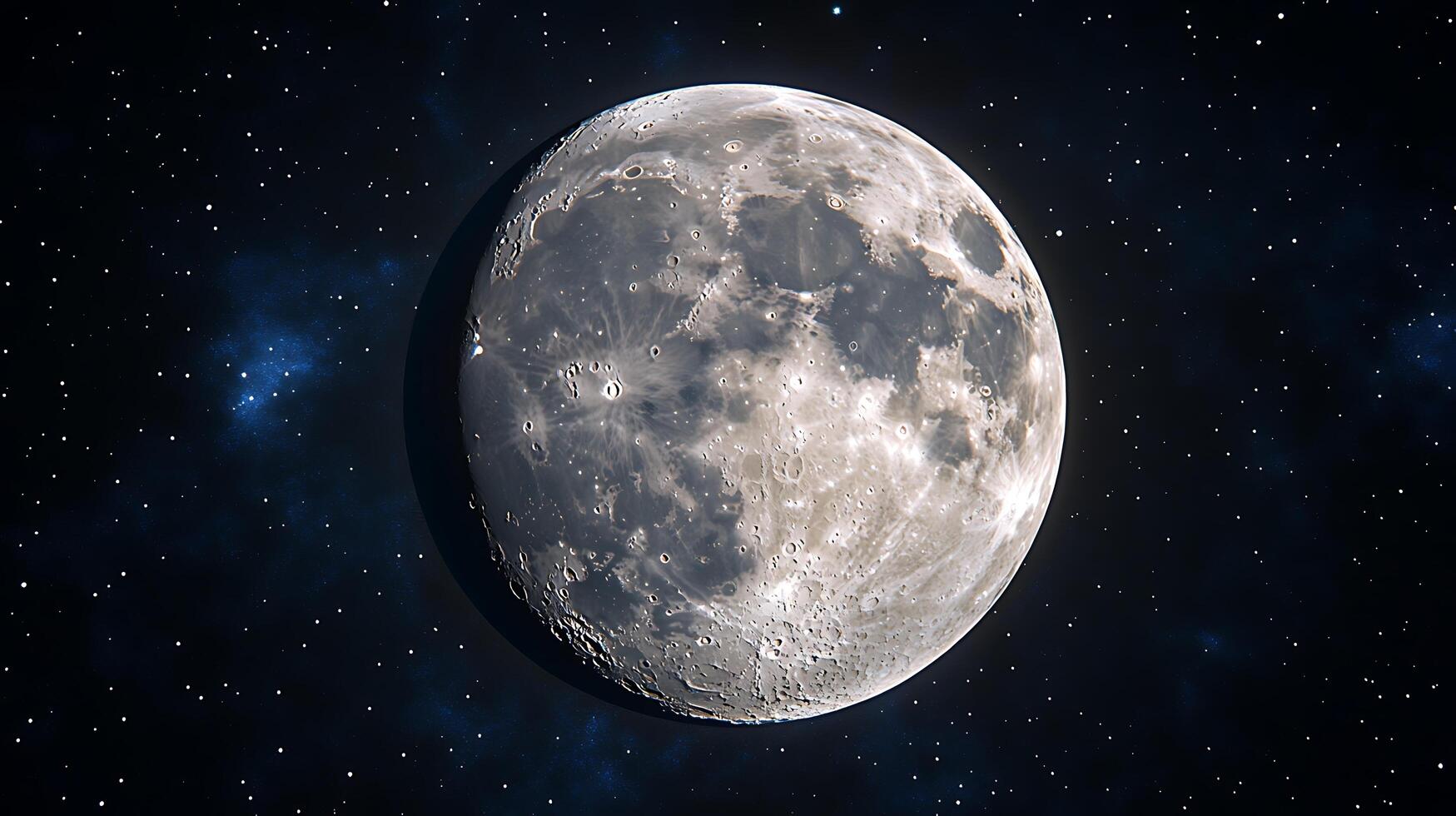 Close up view of moon photo