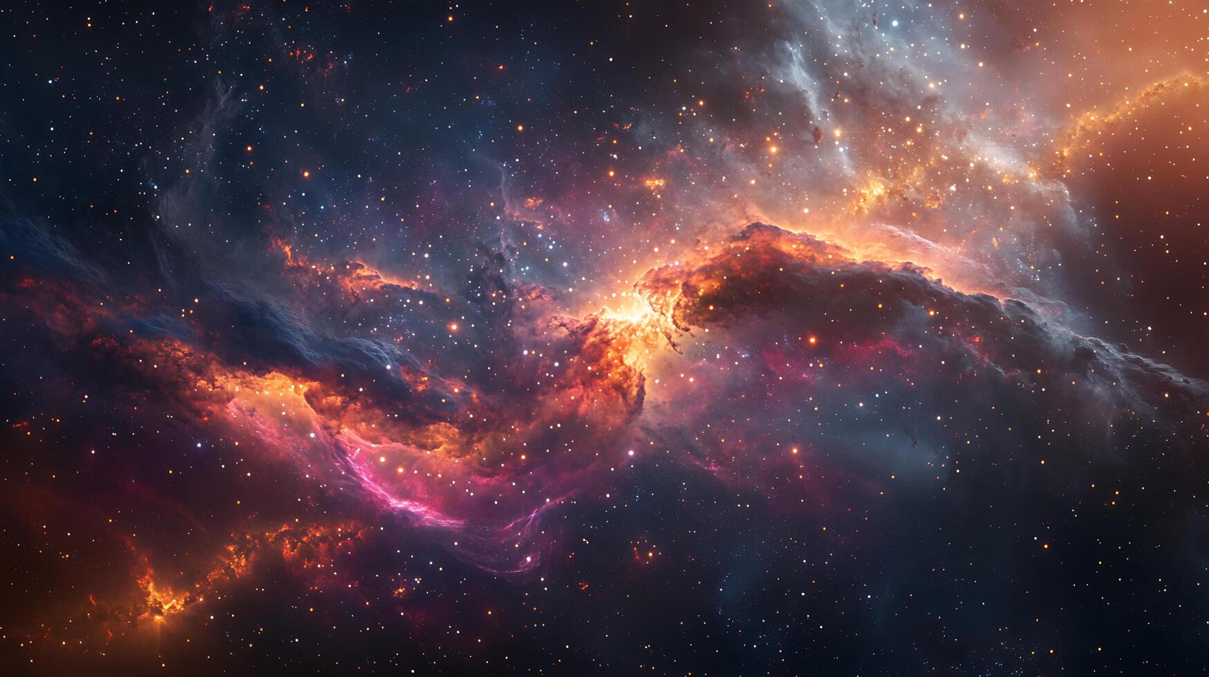 A vibrant image of an irregular galaxy photo