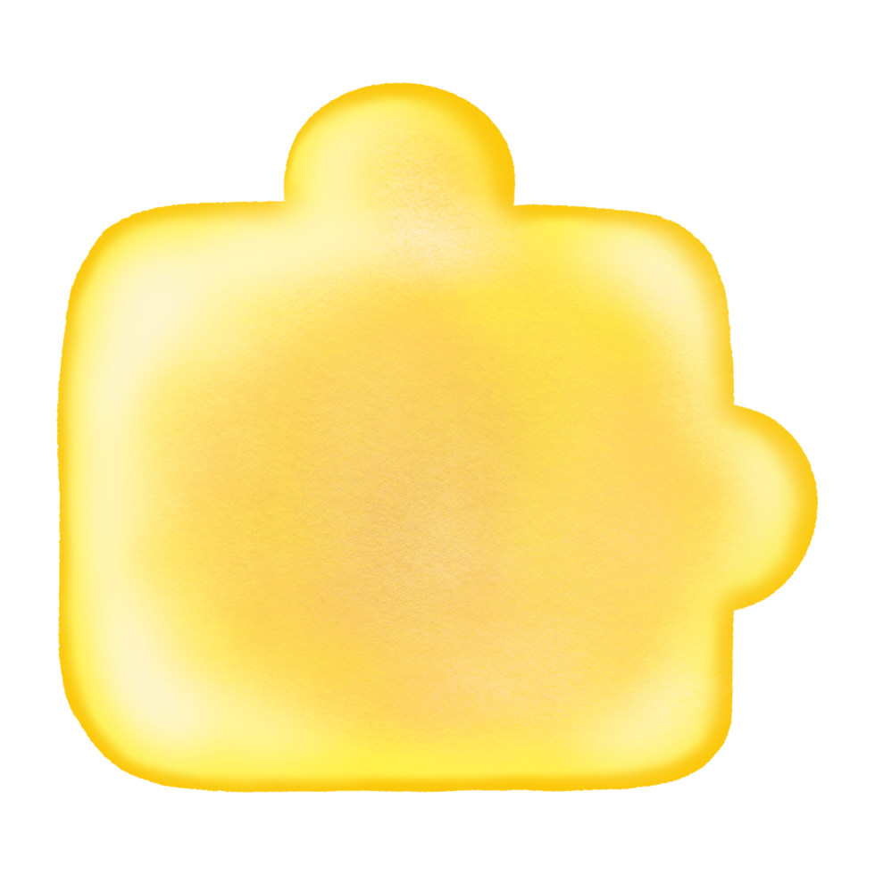 Puzzle yellow background design, single puzzle piece background crayon drawing png