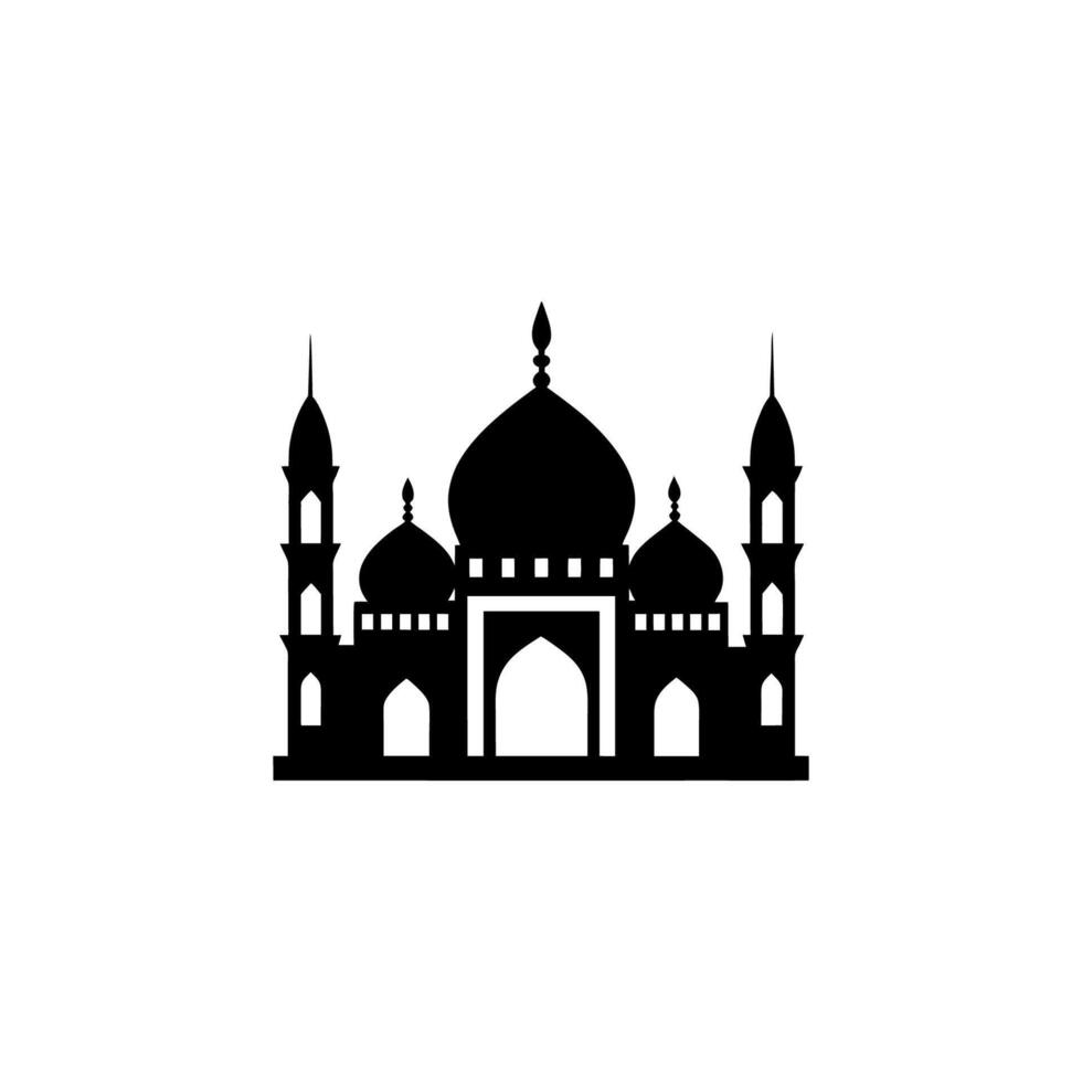 Mosque silhouette for graphic use vector