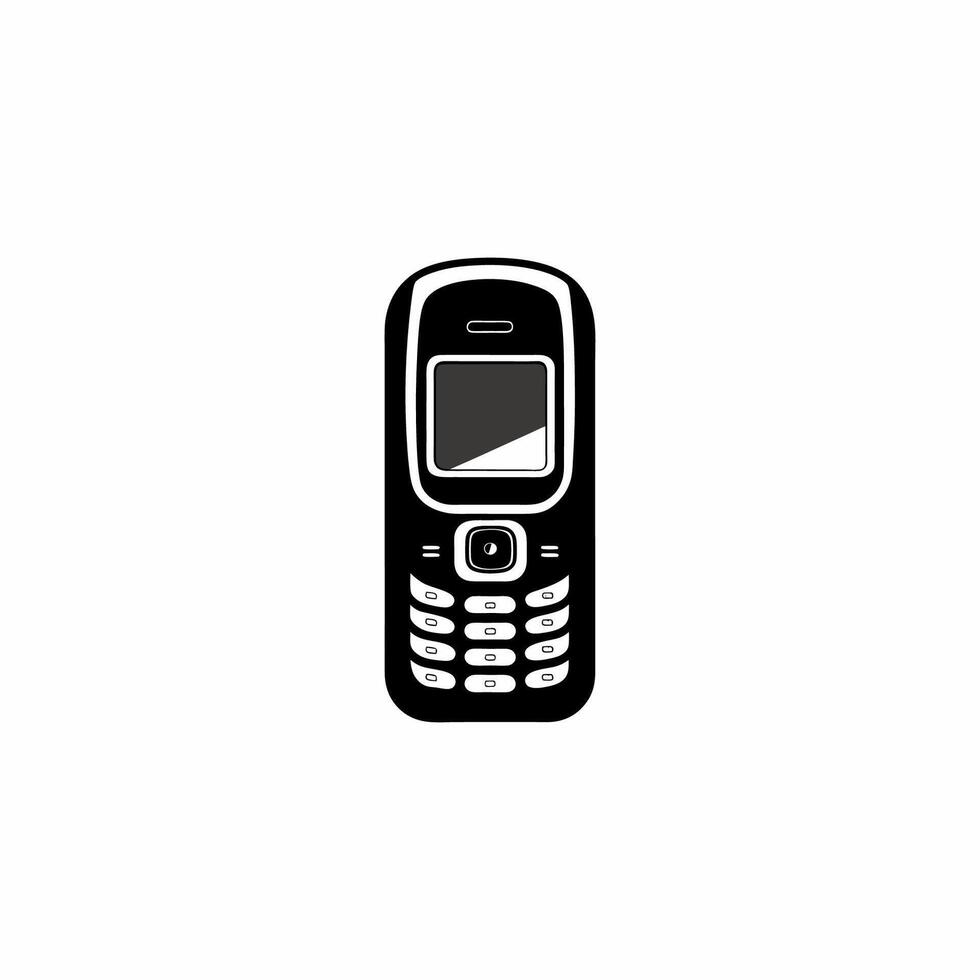 Cell phone illustration vector