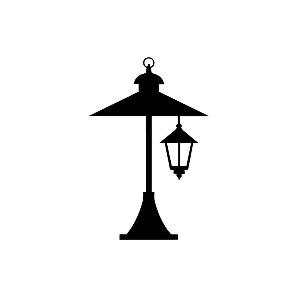 Street Lamp silhouette vector