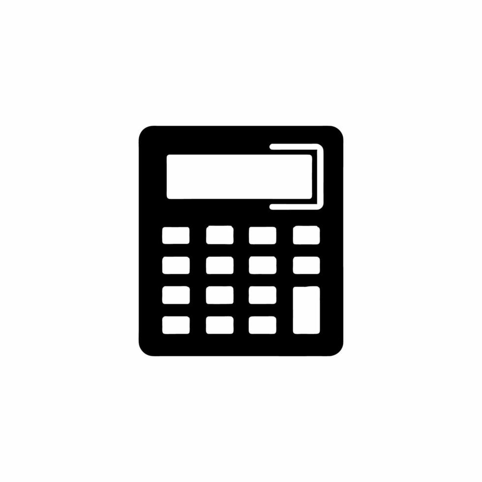 Abstract calculator silhouette vector
