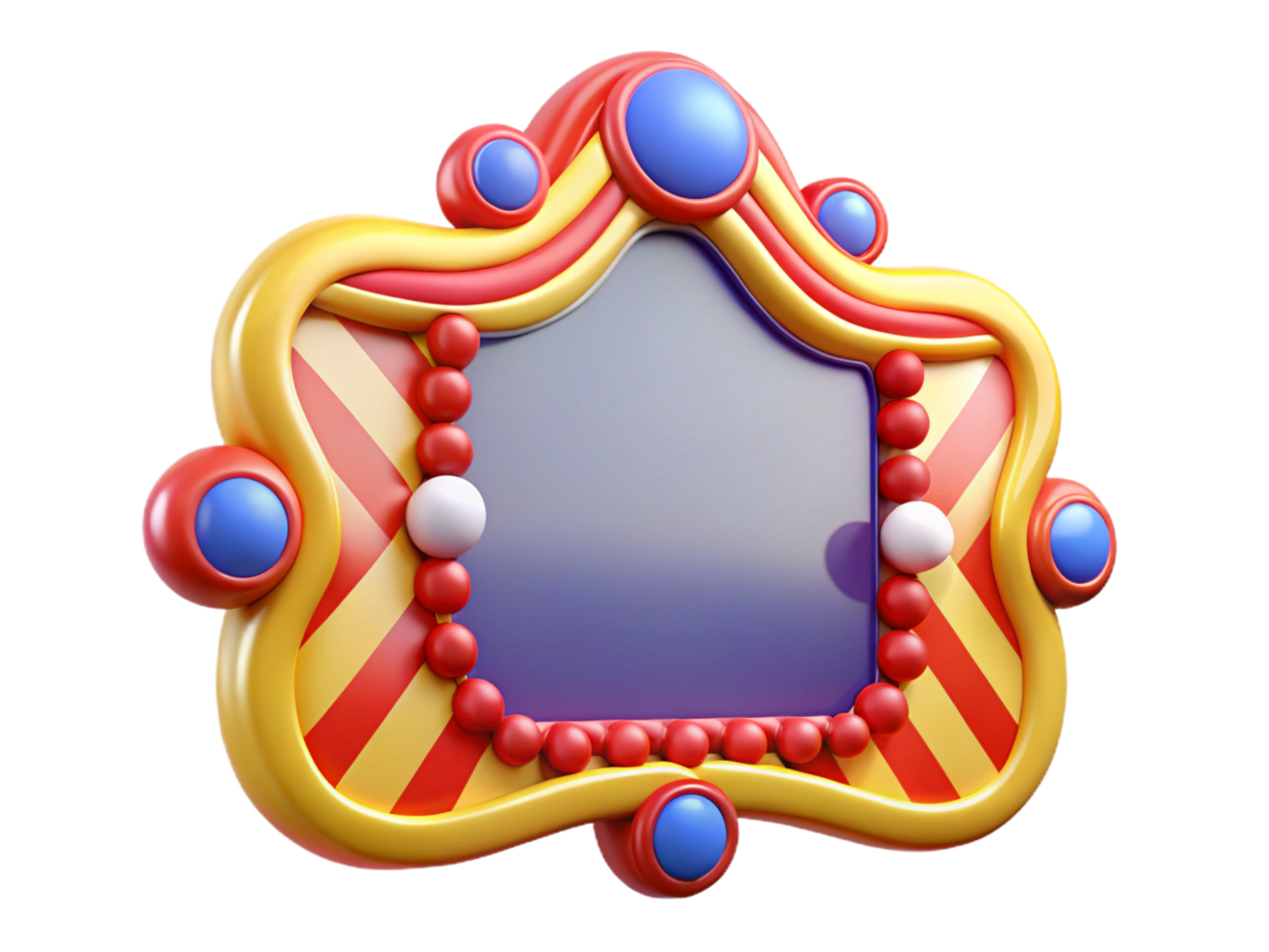 Blank frame with a fun and lively carnival atmosphere png