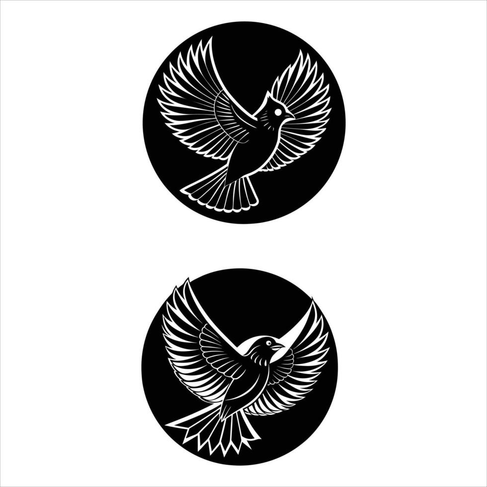Cardinal Wings Spread Vectors. vector
