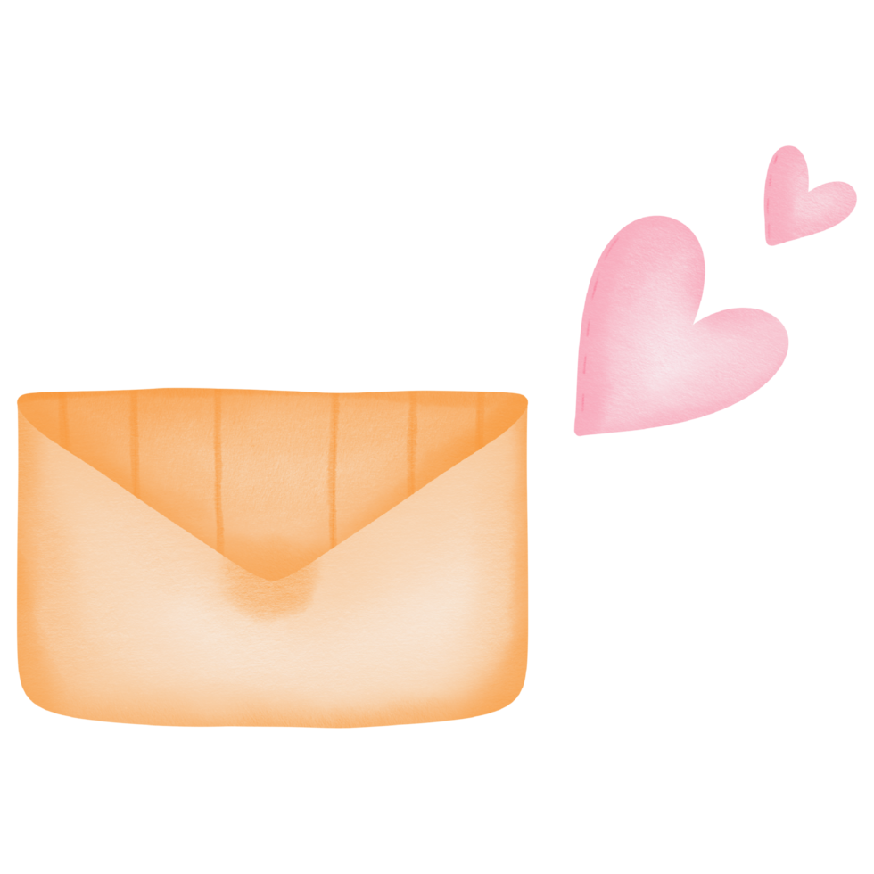 Love letter hand drawn illustration png
