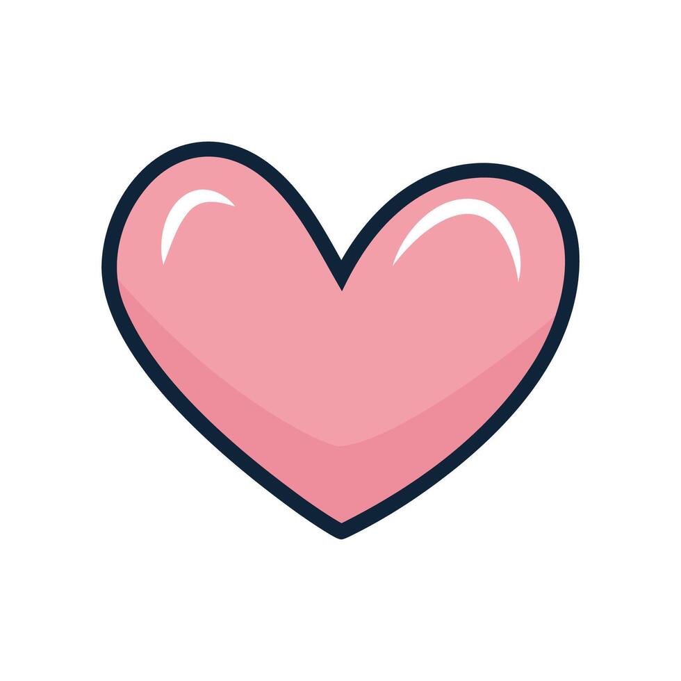 Pink Heart Design Suitable for Digital Art vector
