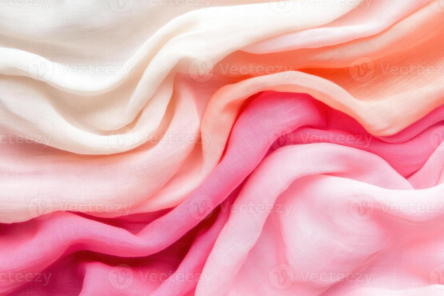 Luxurious texture of layered soft fabrics in light cream, dusty rose, and soft pink creating an elegant aesthetic for various design projects photo