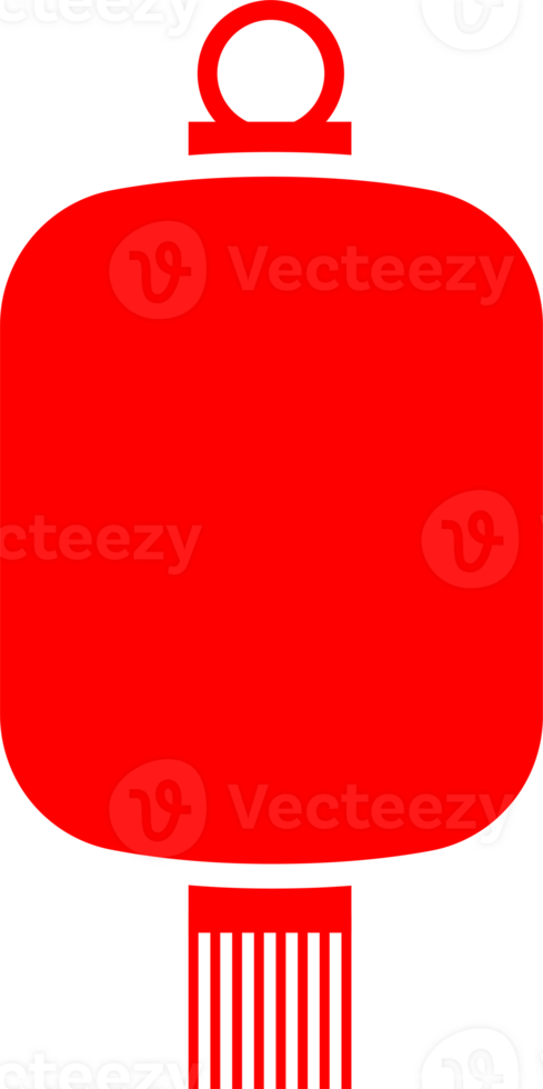 Square hanging lamp icon with rounded edges, a symbol of Chinese New Year. png