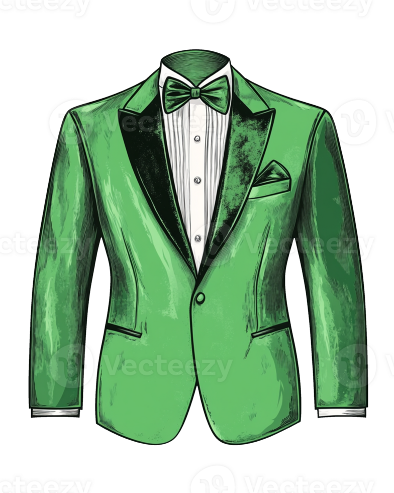Green Tuxedo Design png