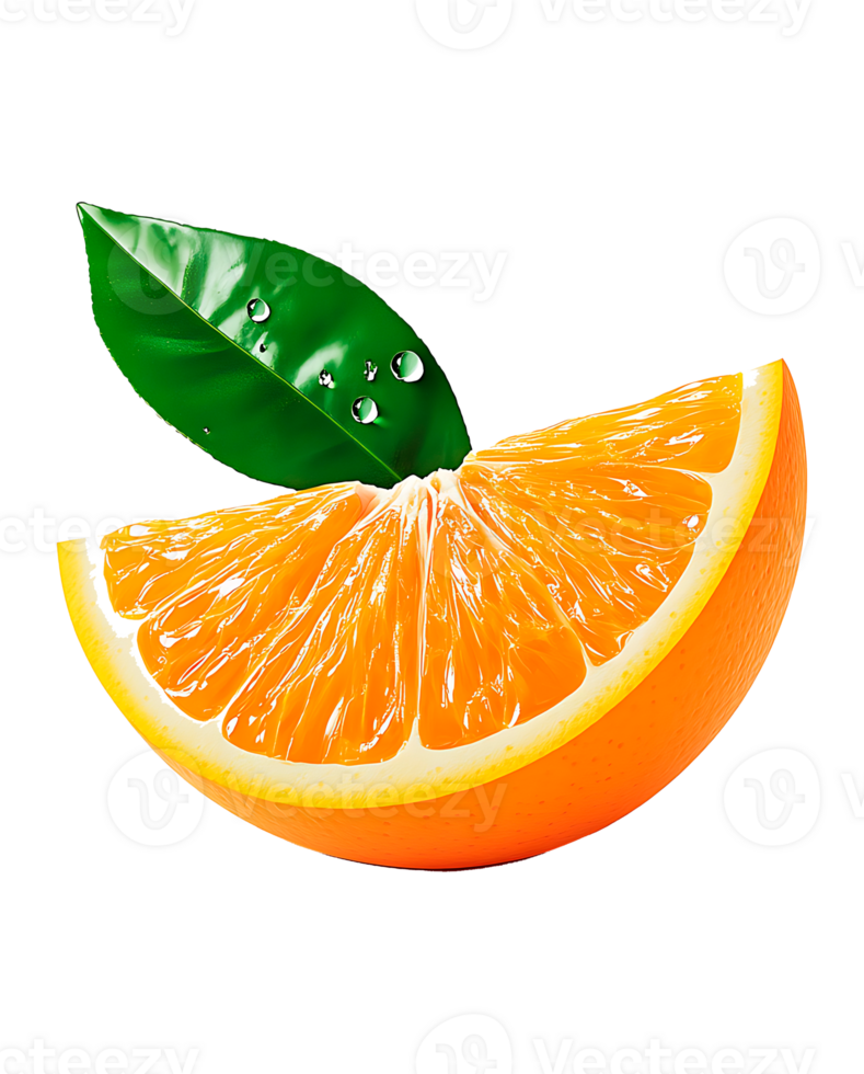 Realistic Fresh Orange Slice png