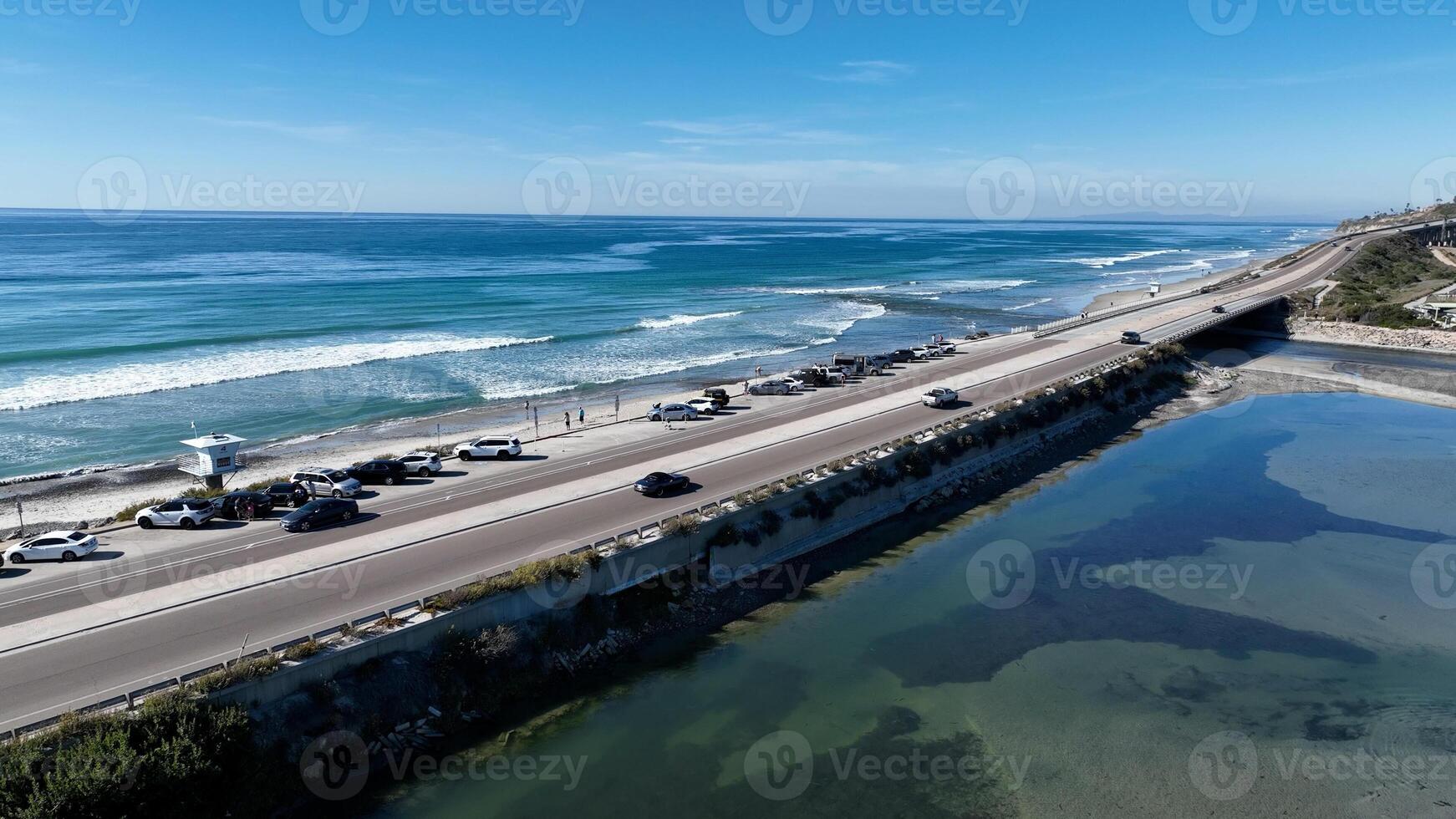 Exterior Torrey Pines State Beach in San Diego California United States. photo