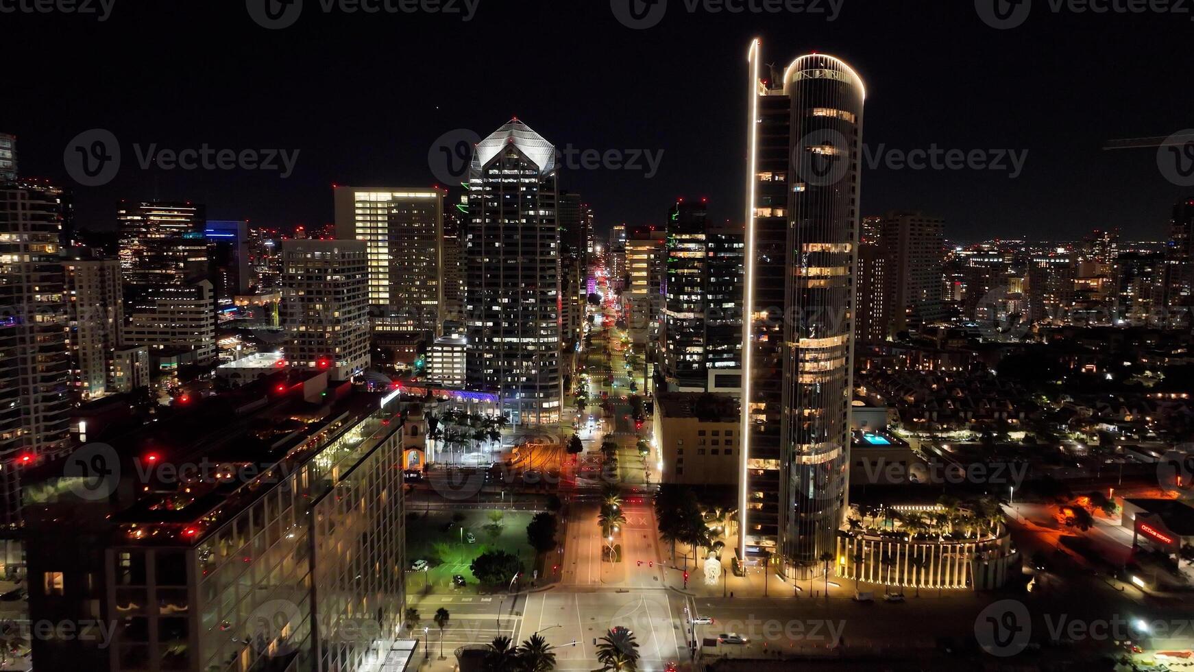High Angle of San Diego Downtown in San Diego California United States. photo