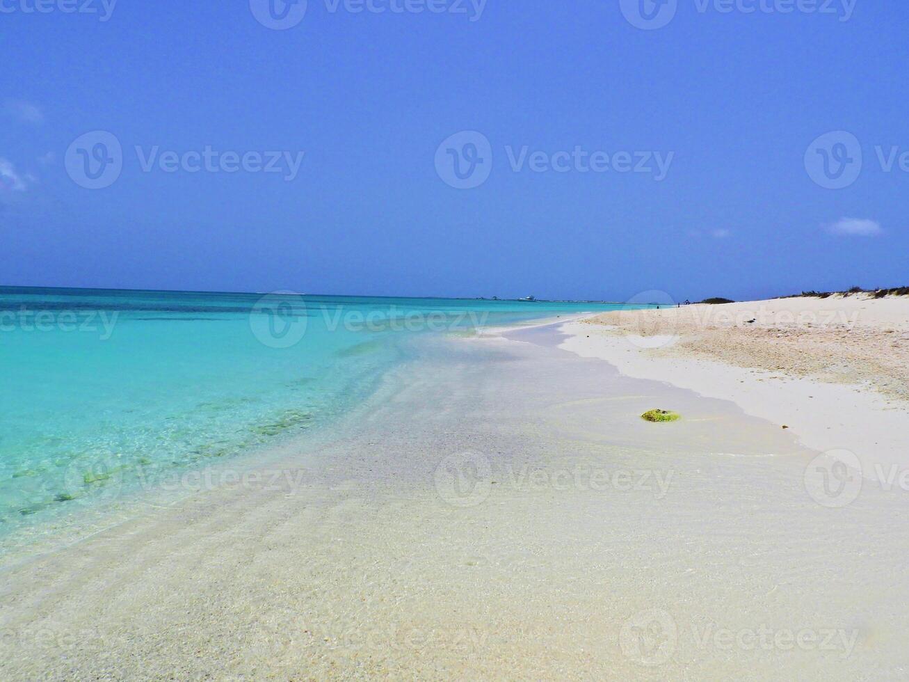 Outdoor Caribbean beach at Los Roques in Caracas Venezuela.. Bay Tourism. photo