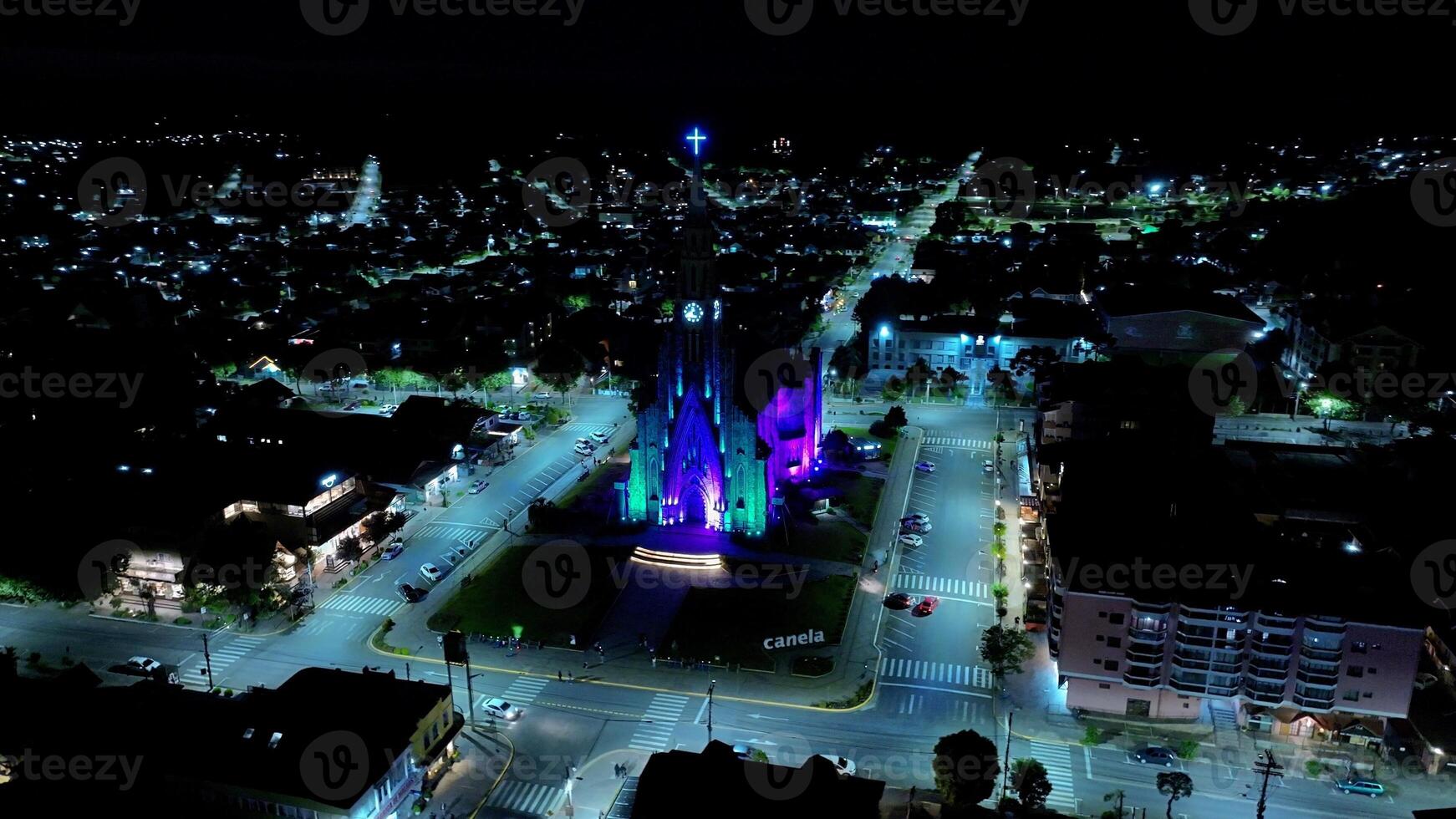 Amazing Catholic Cathedral in Canela Rio Grande do Sul in Brazil . Rays Temple. photo
