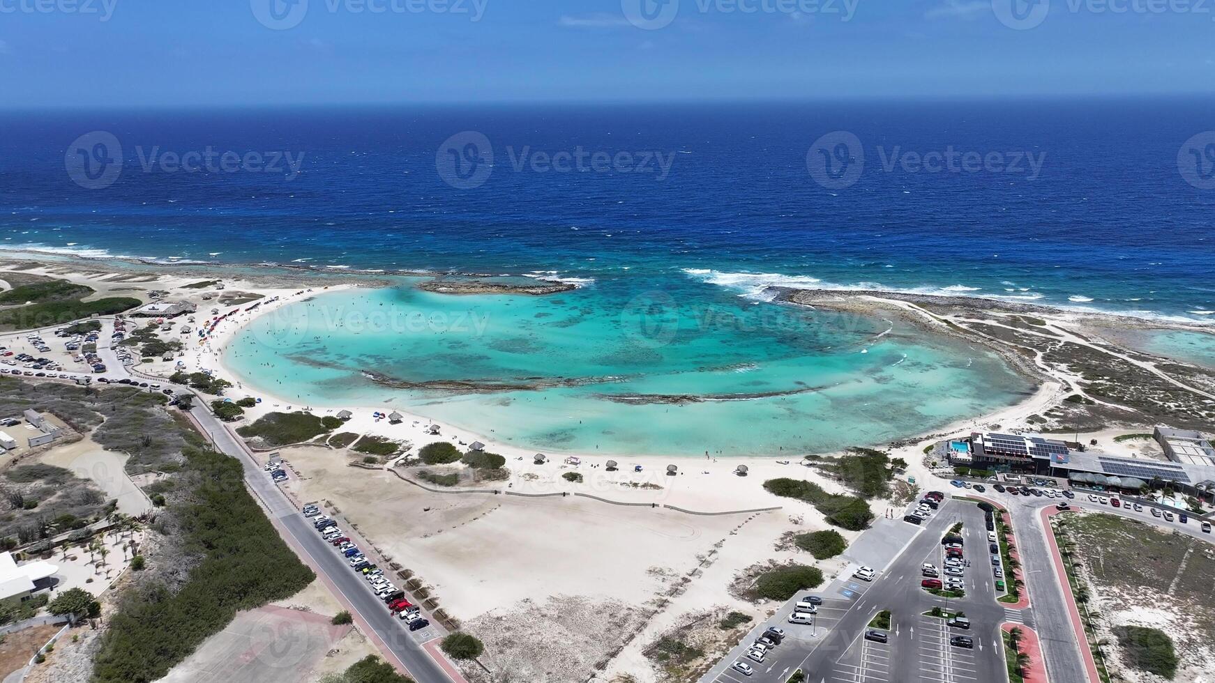Amazing Baby Beach at San Nicolas Oranjestad in Aruba.. Ocean Seaside. photo