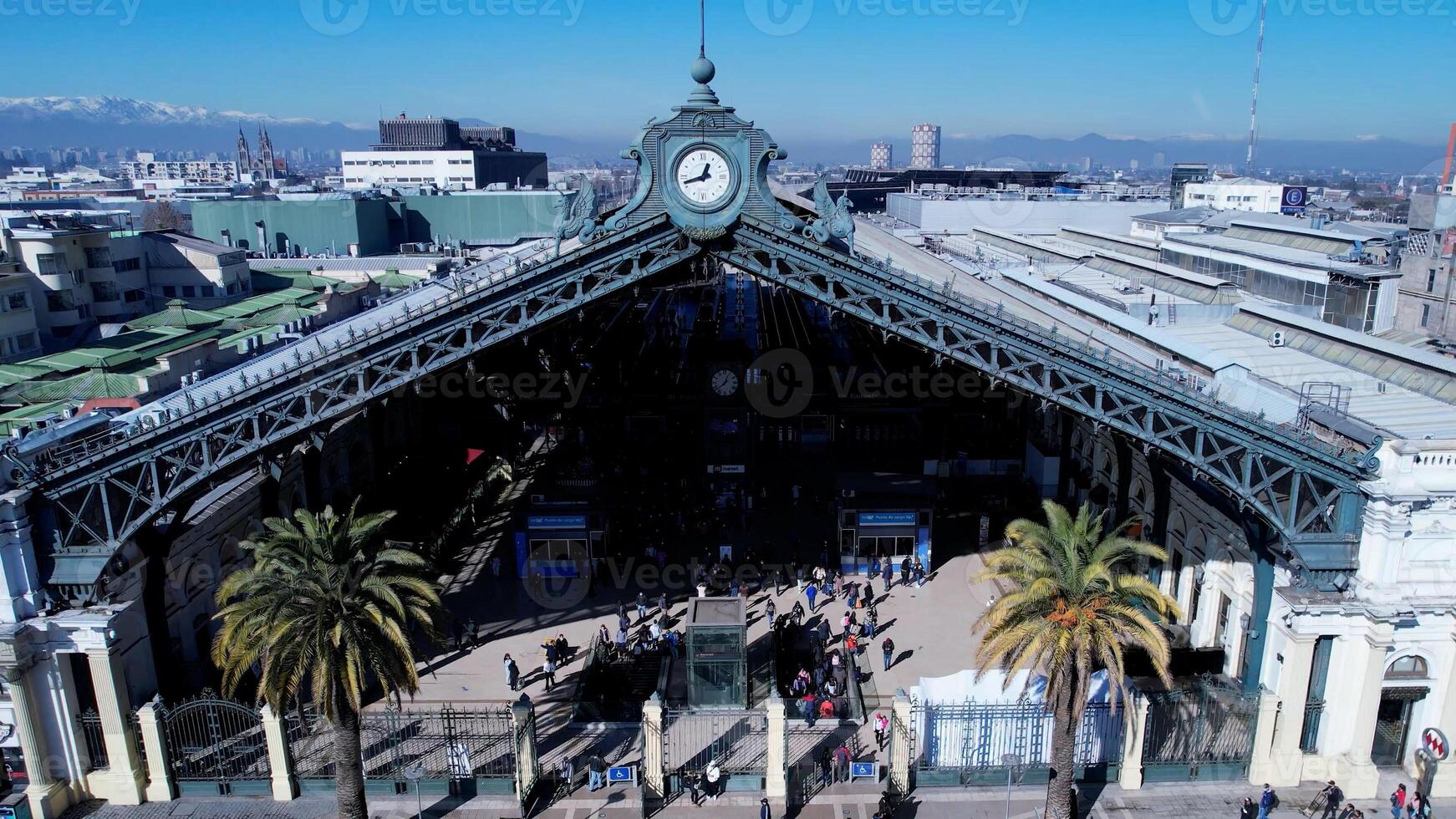 Beautiful Central Train Station in Santiago Metropolitan Region Chile. photo