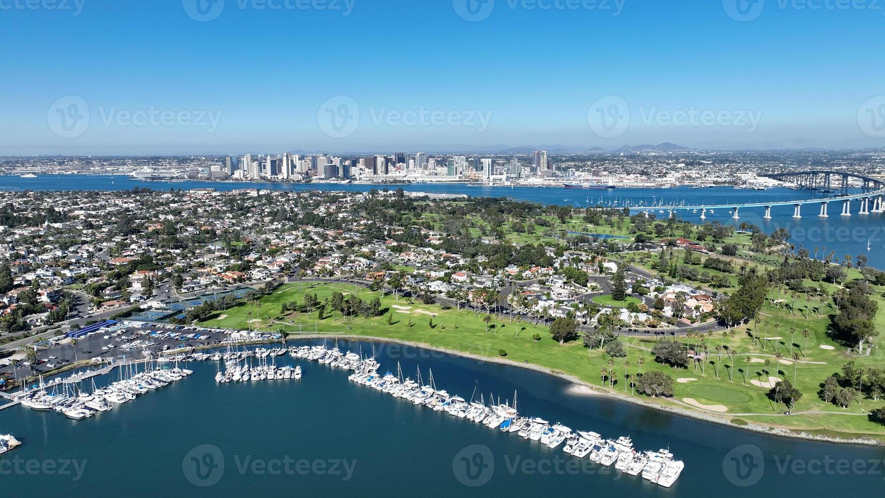 Awesome Bay Circle Park in San Diego California United States. photo