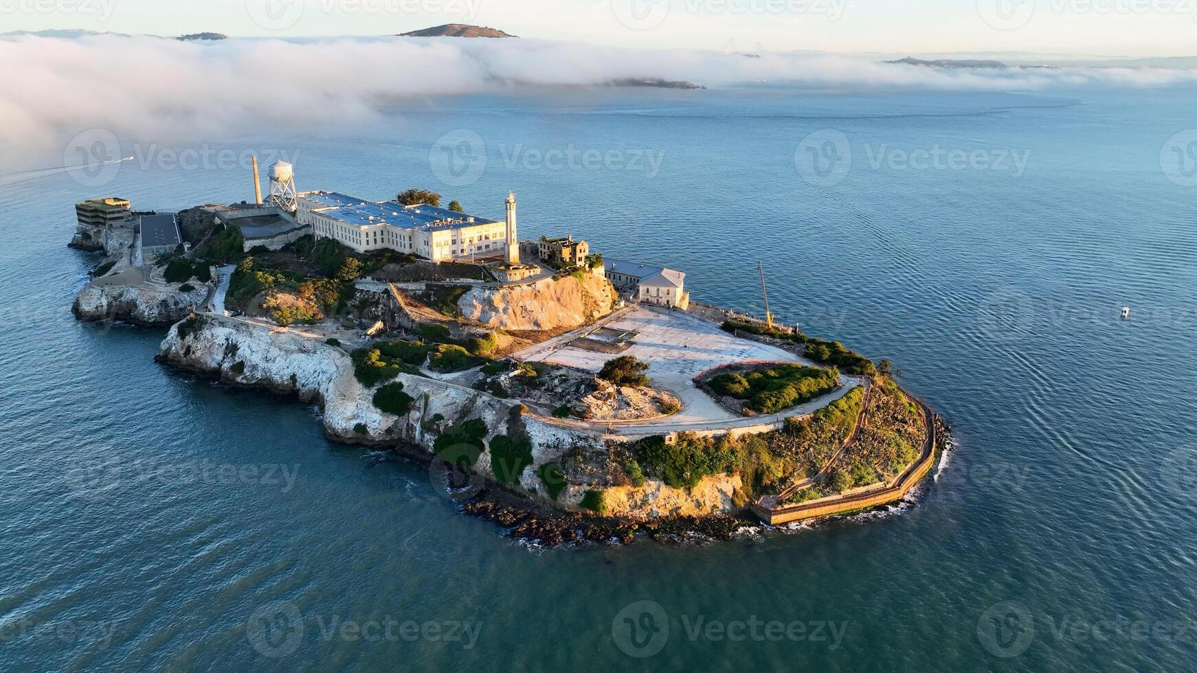 Incredible Alcatraz Island in San Francisco California United States . Amazing Usa. photo
