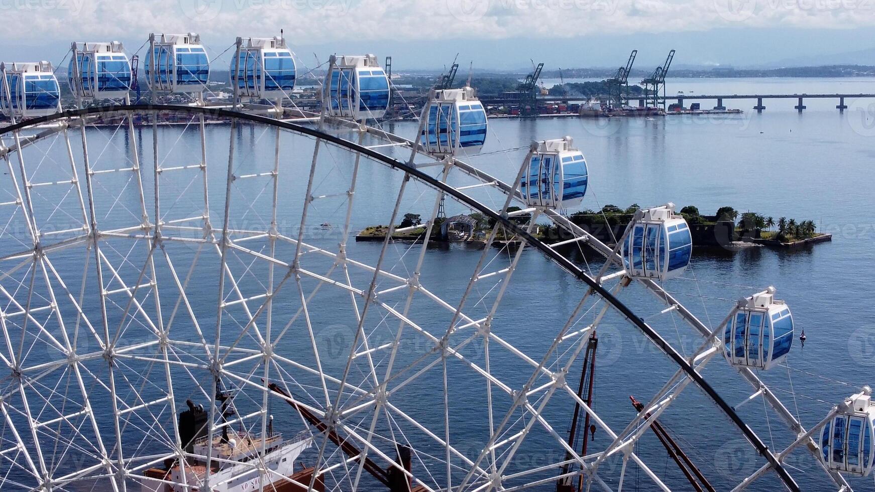 Awe Ferris Wheel in Rio de Janeiro Rio de Janeiro in Brazil . Construction Attraction. photo